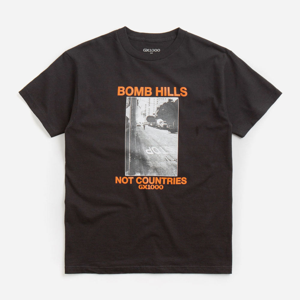 GX1000 - BOMB HILLS T-SHIRT - Black / Orange