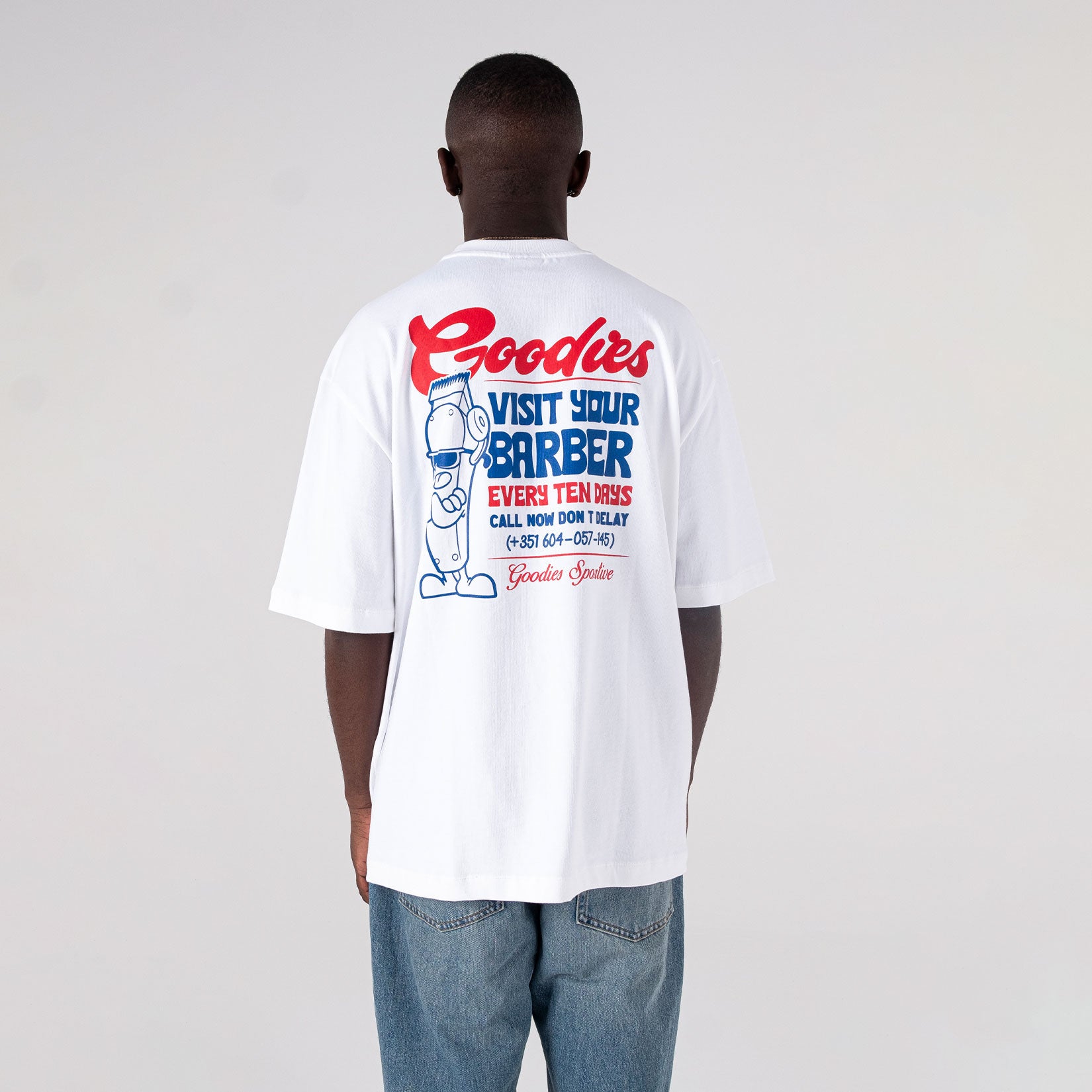 Goodies Sportive - Barber Tee 290gms - White