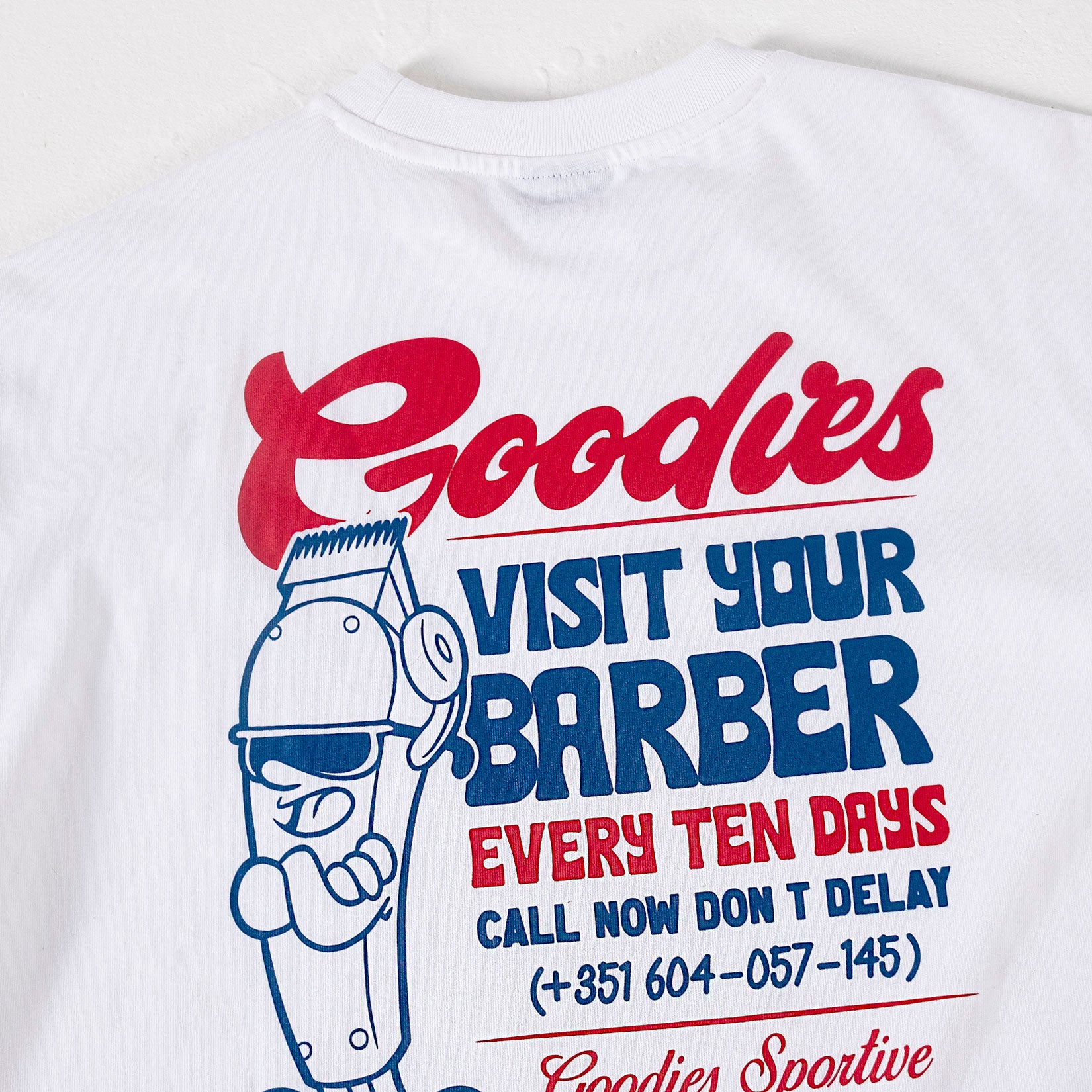 Goodies Sportive - Barber Tee 290gms - White