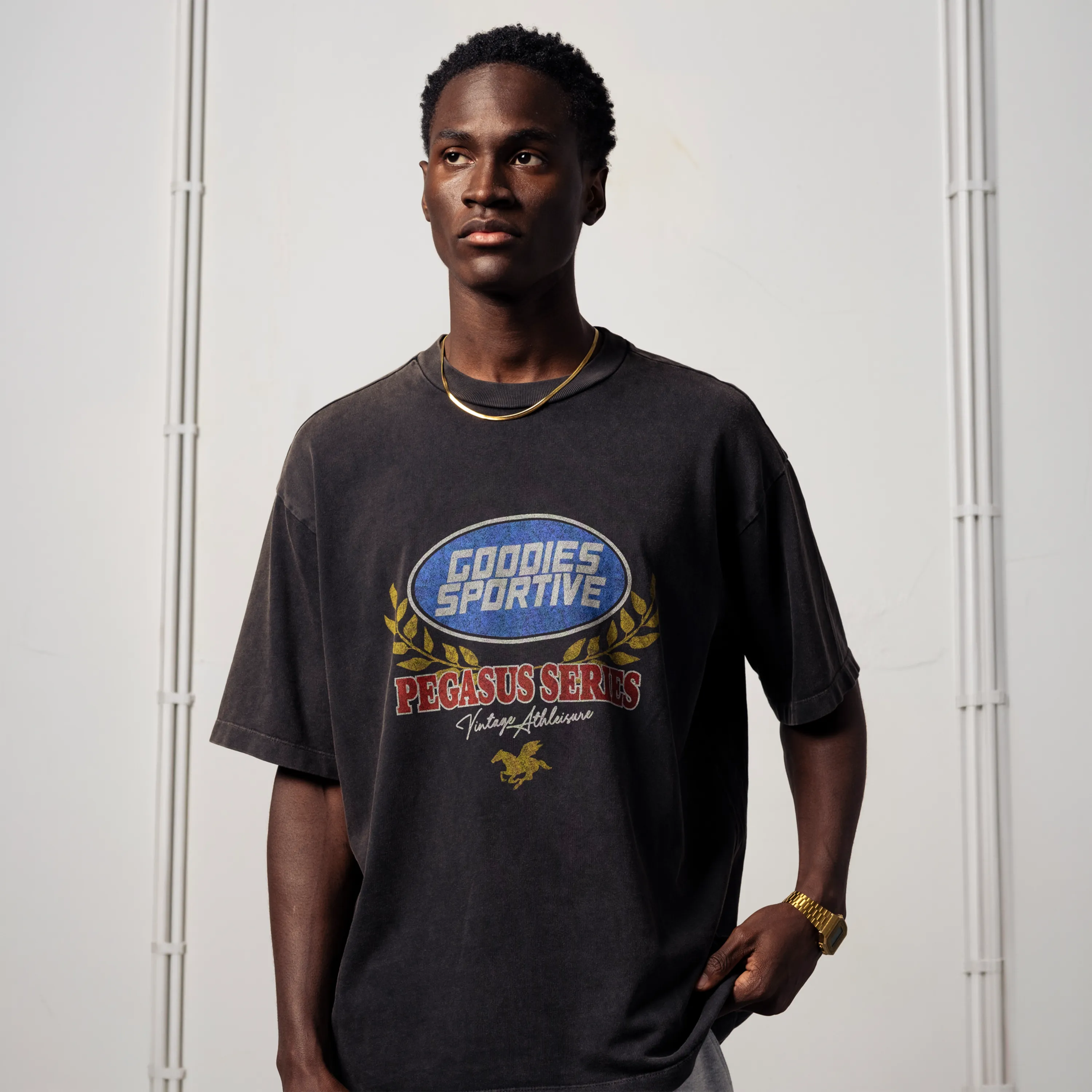 Goodies Sportive - Caesar Premium Tee Black Fadeout
