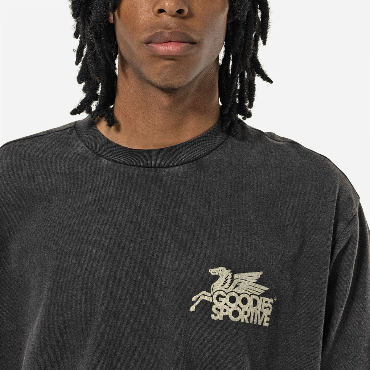Goodies Sportive - Dusty Premium Pegasus Tee - Black