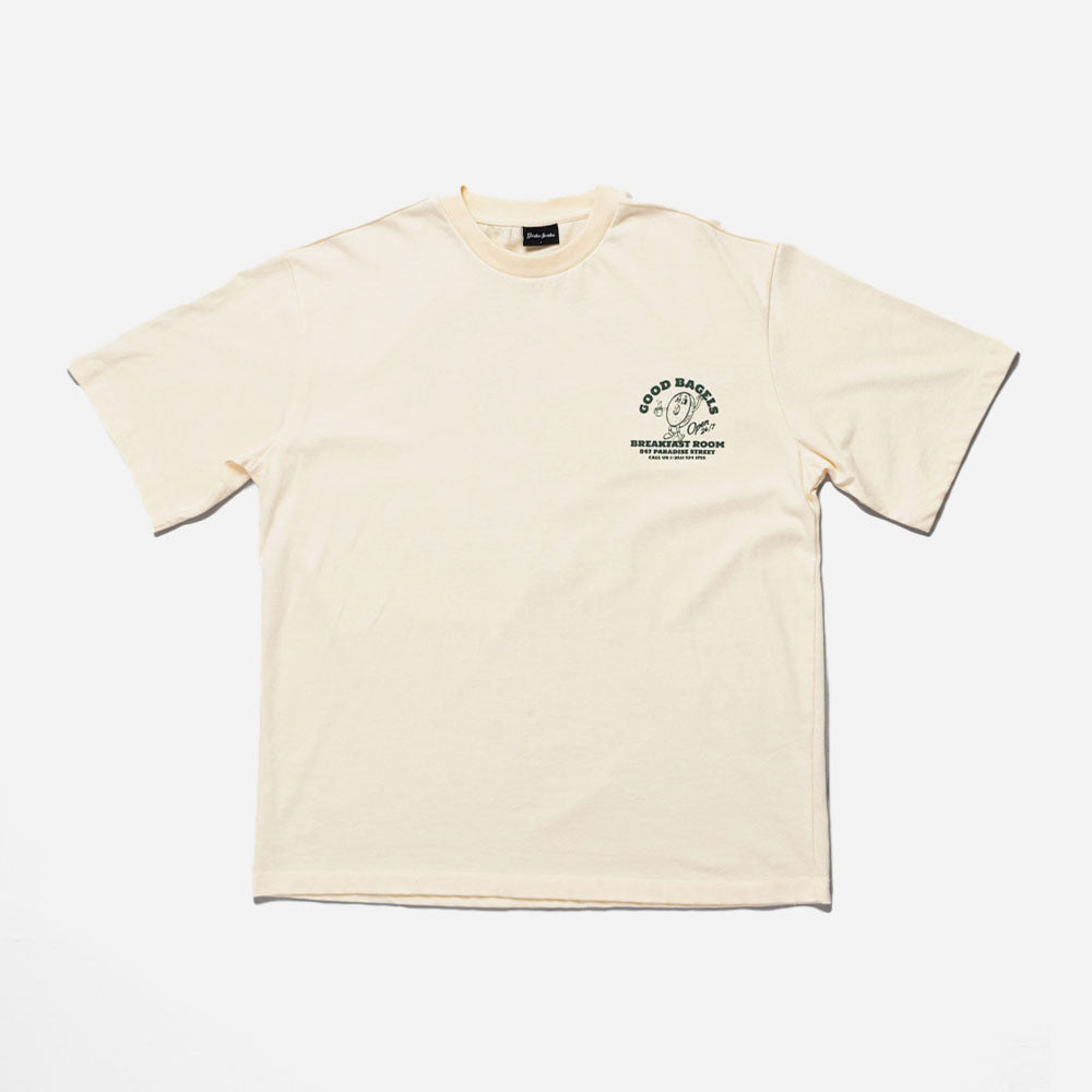 GOODIES SPORTIVE - GOOD BAGELS TEE - Butter