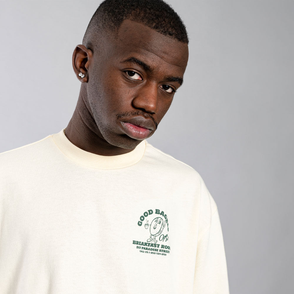 GOODIES SPORTIVE - GOOD BAGELS TEE - Butter