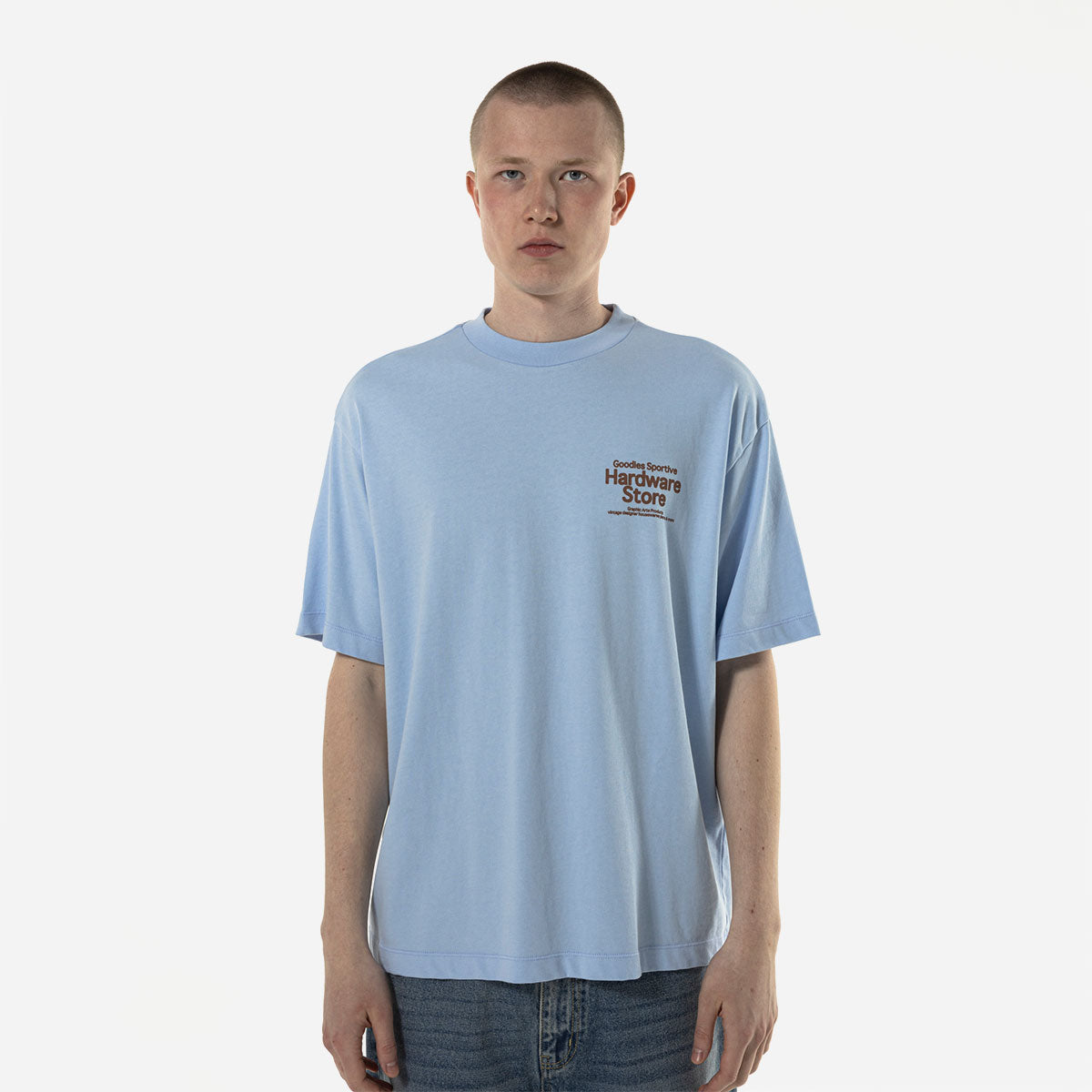 Goodies Sportive - Hardware Store Tee - Blue / Brown