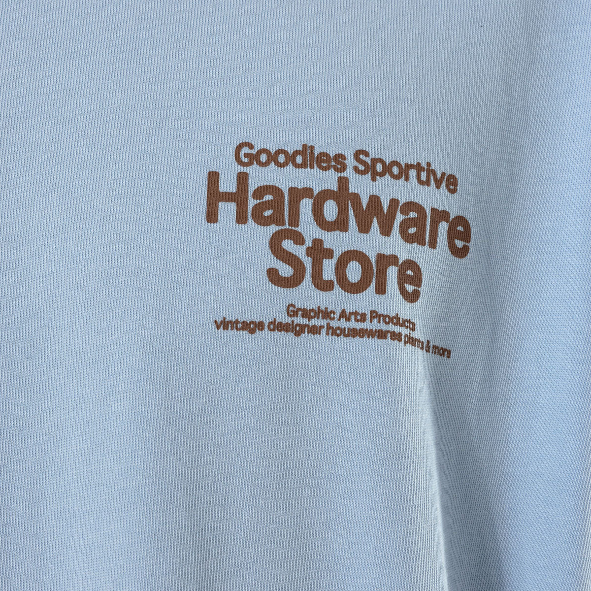 Goodies Sportive - Hardware Store Tee - Blue / Brown