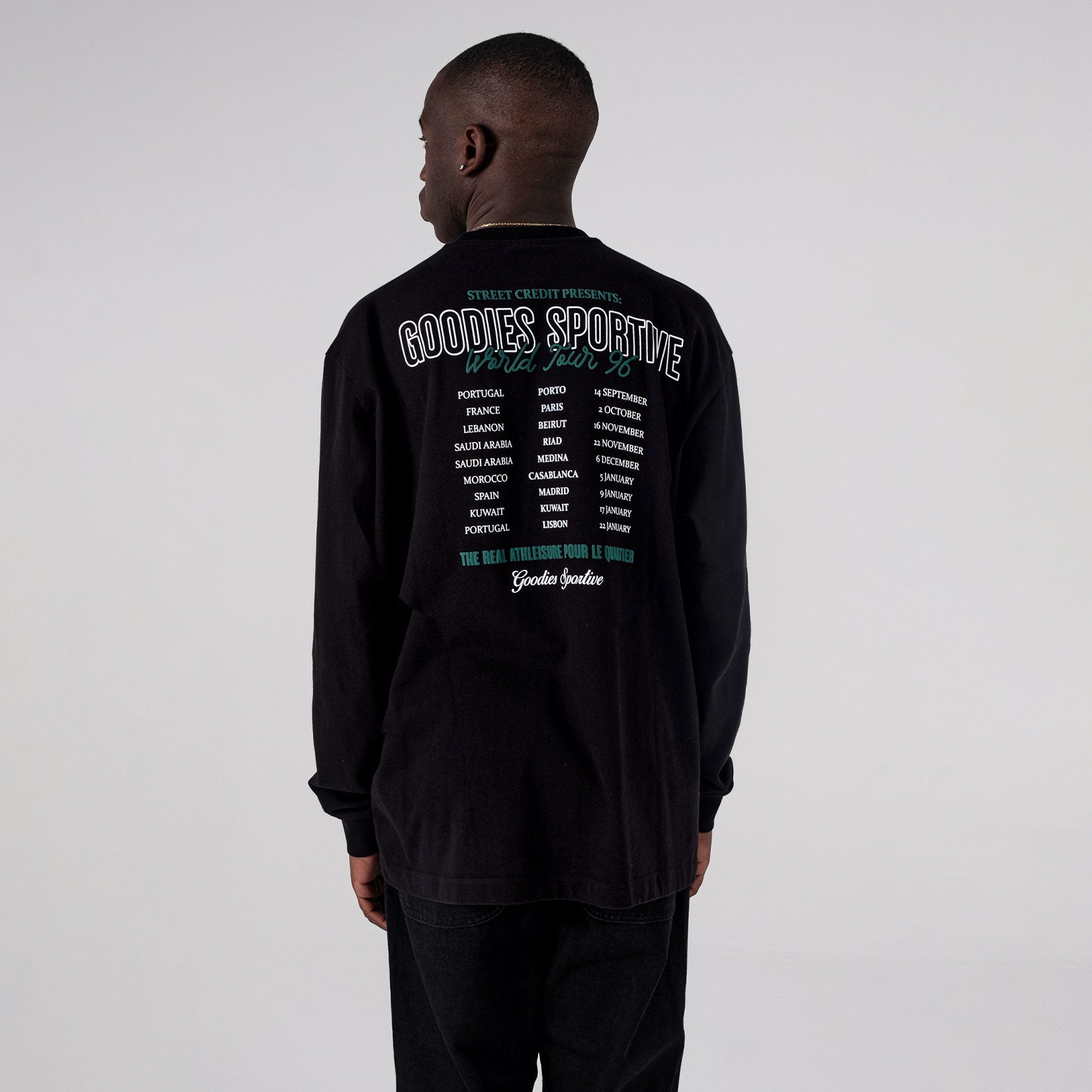 Goodies Sportive - Tour Long Sleeve T-shirt 290gms - Black