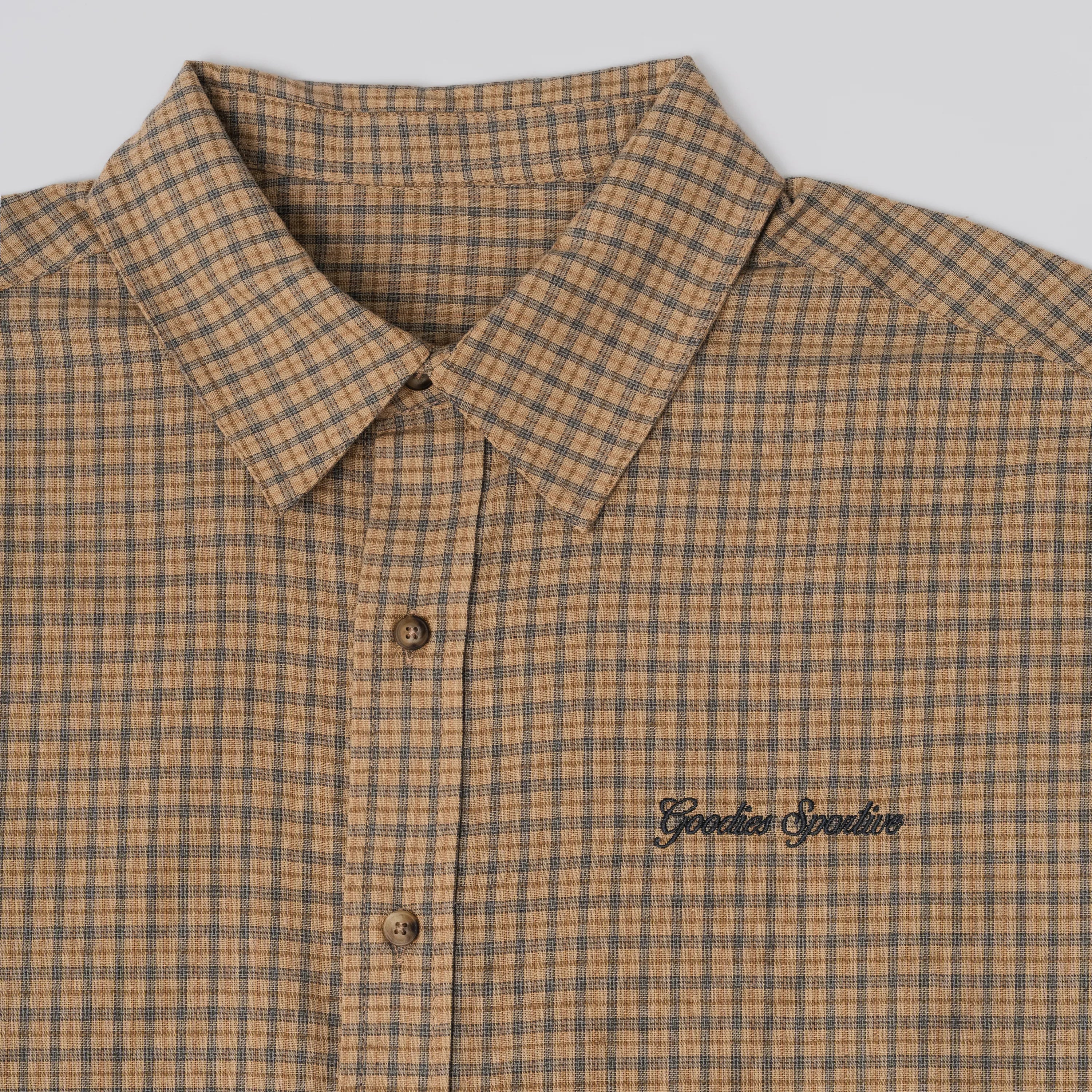 Chemise Goodies Sportive Moss Boxy Shirt Caramel