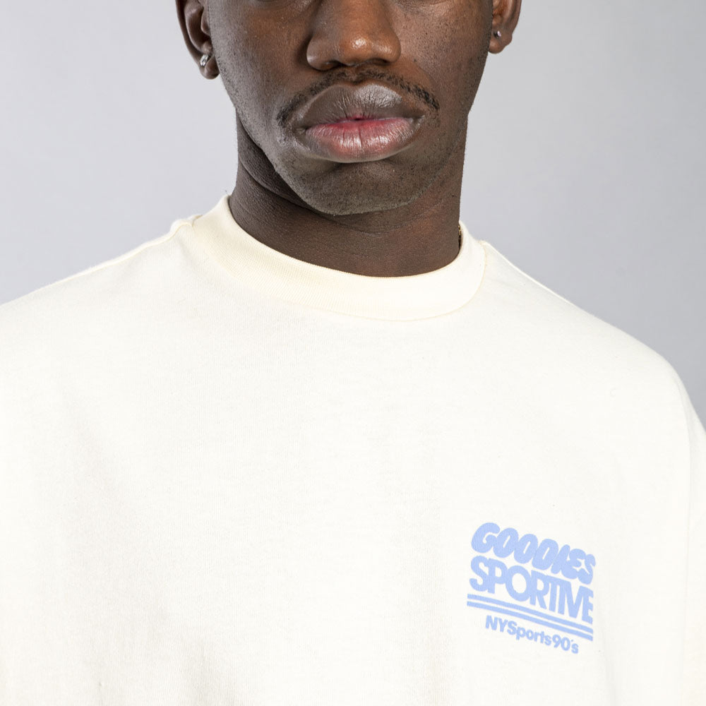 GOODIES SPORTIVE - NYSPORTS 90S TEE - Butter
