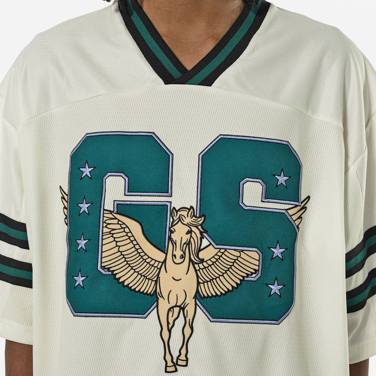 Goodies Sportive - Pegasus Boxy Sportswear - Ecru / Green