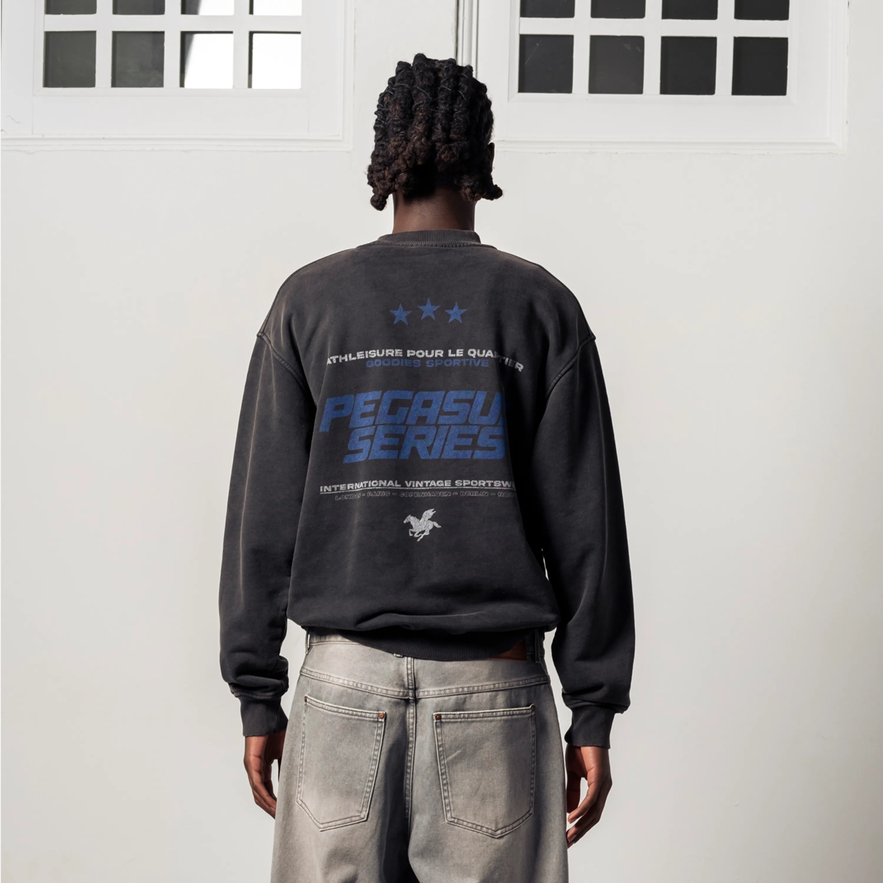 Goodies Sportive Pegasus Series Sweatshirt - Black Fadeout