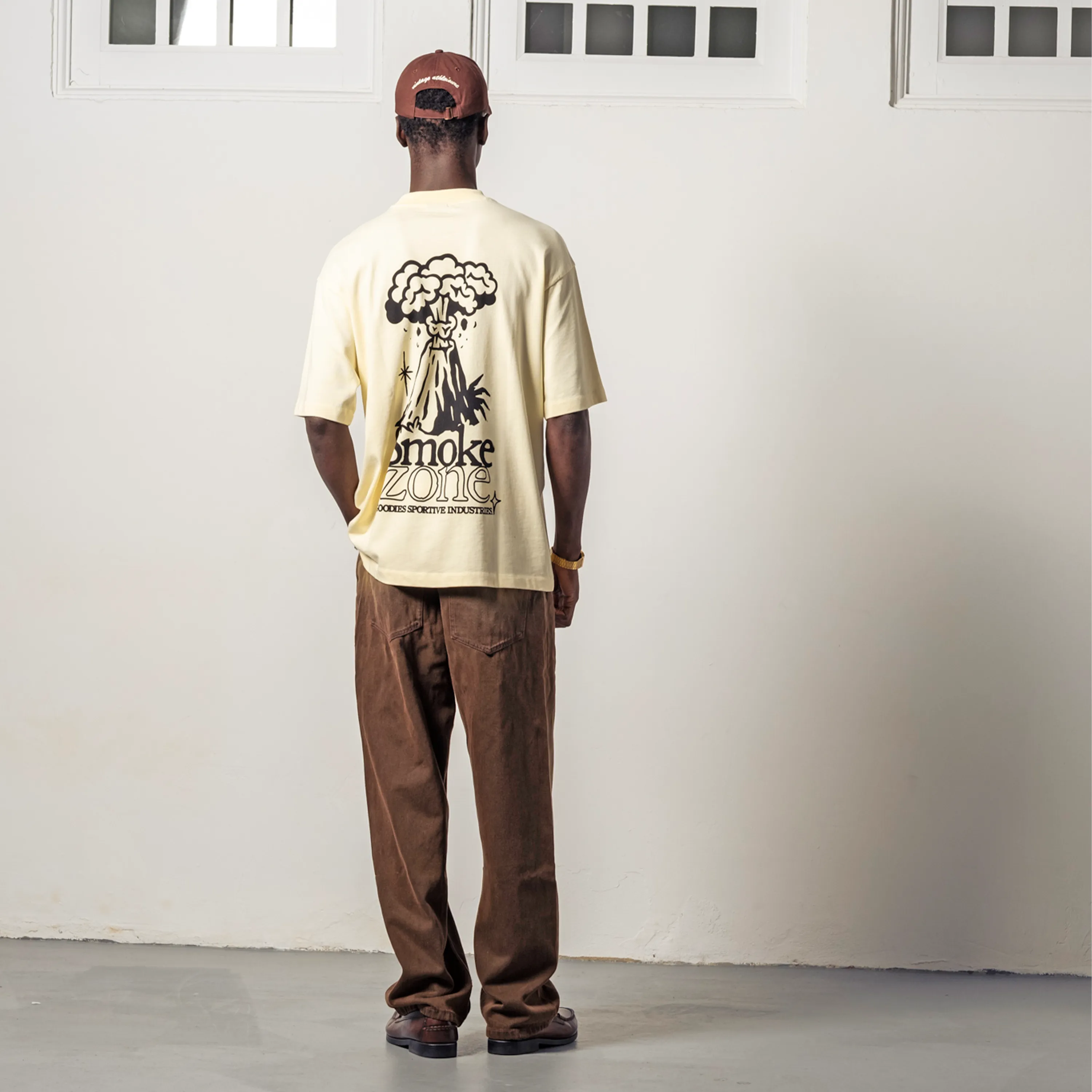 T-shirt Goodies Sportive Smoke Zone - Butter