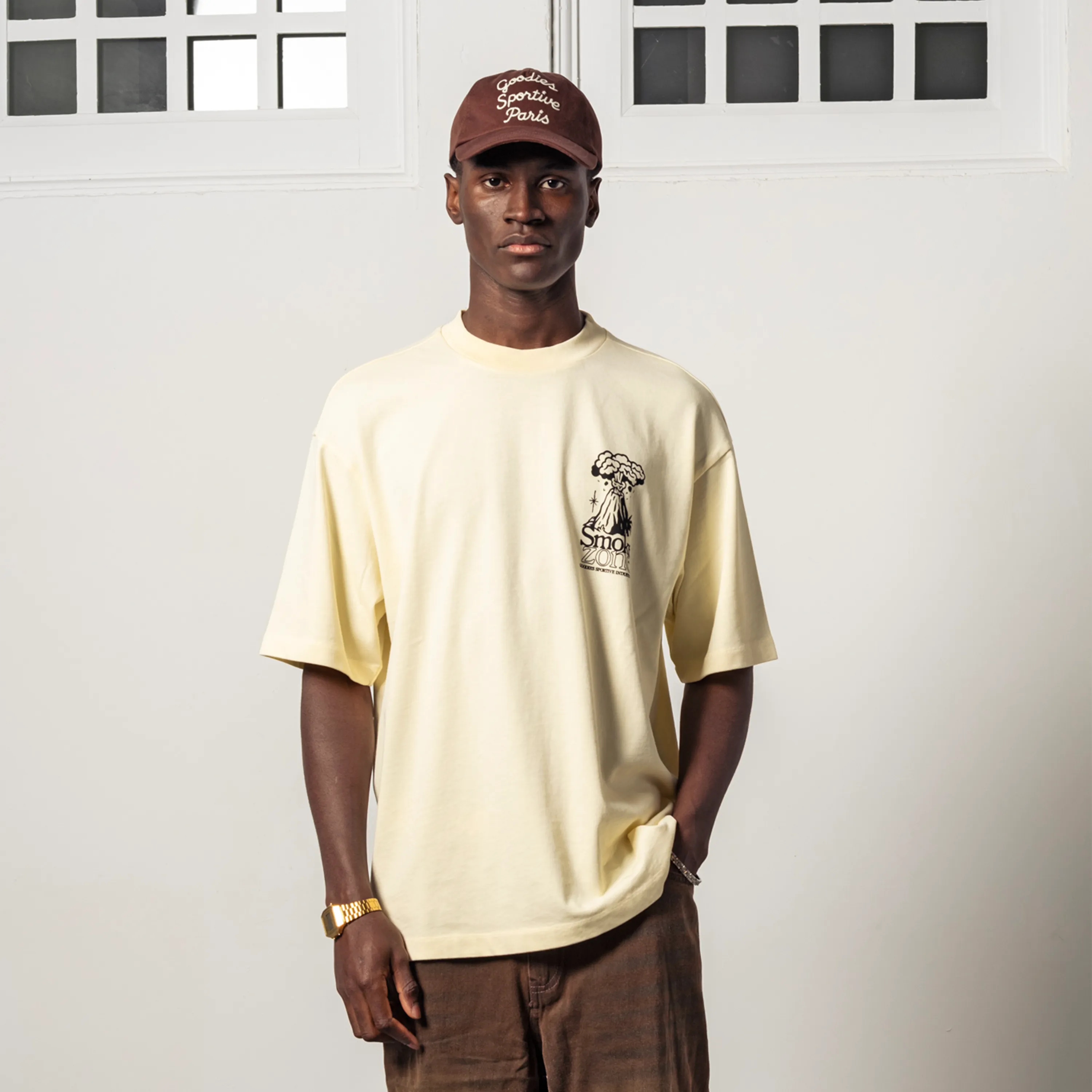 T-shirt Goodies Sportive Smoke Zone - Butter