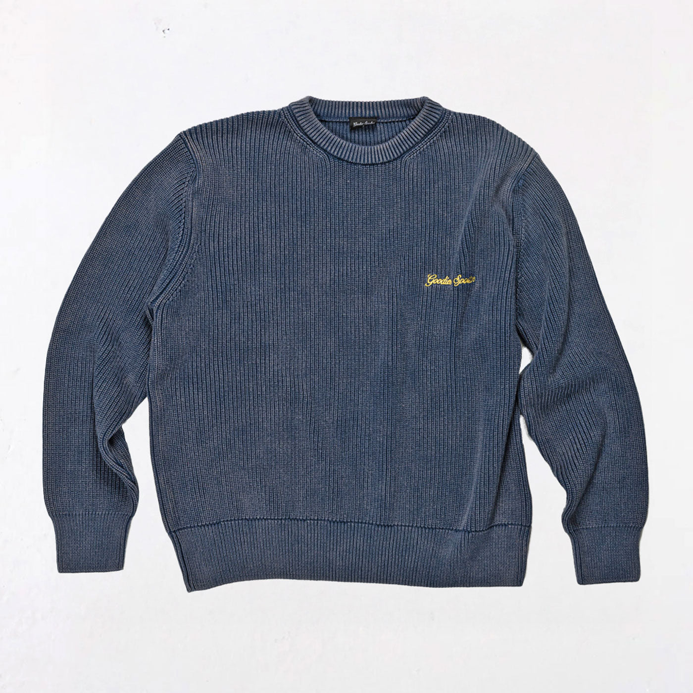 Goodies Sportive - Washed Insignia Premium Knit - Blue / Mustard