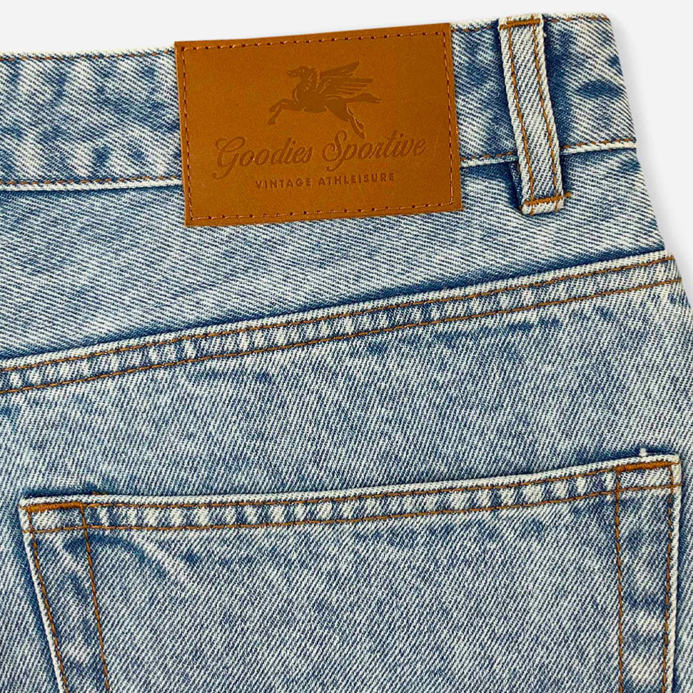 GOODIES SPORTIVE - WIDE LEG JEANS - Blue