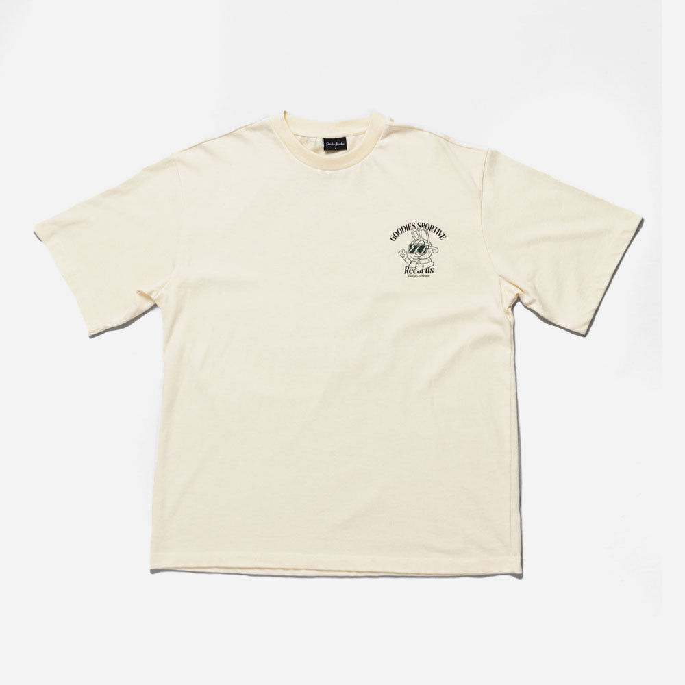 GOODIES SPORTIVE - SPORTIVE RECORDS TEE - Butter