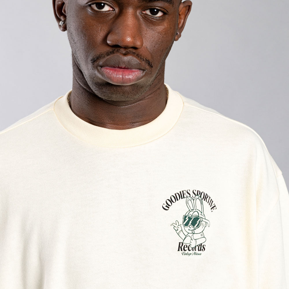 GOODIES SPORTIVE - SPORTIVE RECORDS TEE - Butter