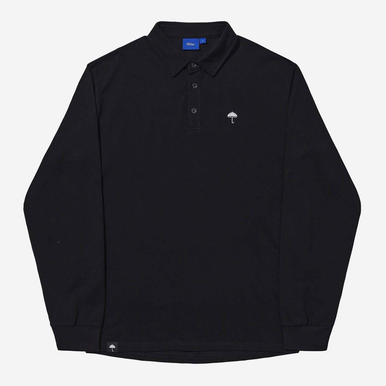 Hélas - Classic Pique LS Polo - Black