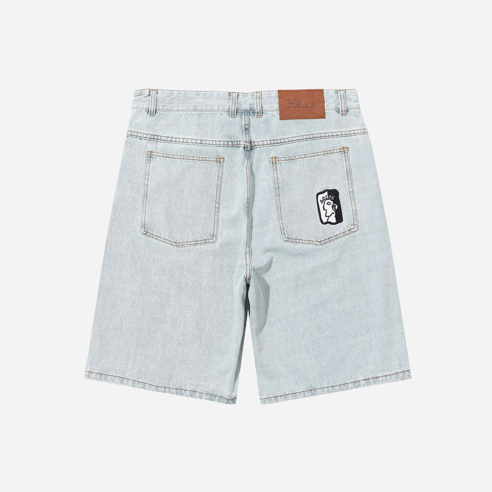 HELAS - DIEU GREC JEANS SHORT - Light Blue