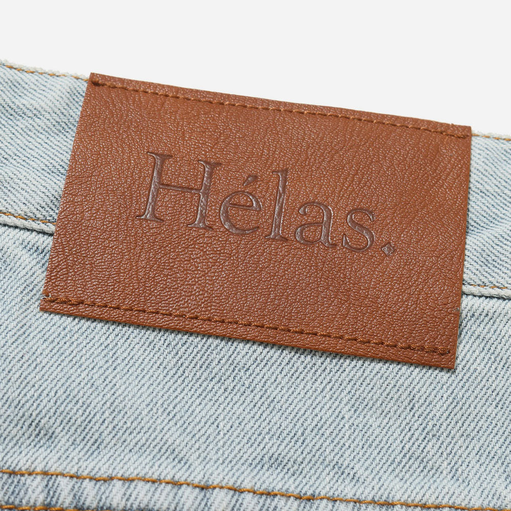 HELAS - DIEU GREC JEANS SHORT - Light Blue