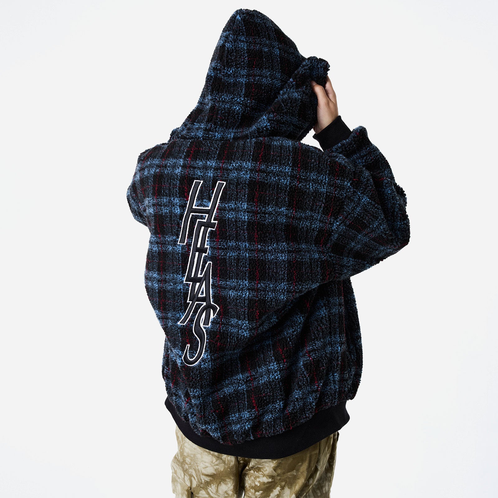 Hélas - Ocaro Reversible Checkered Full Zip Jacket - Navy / Black
