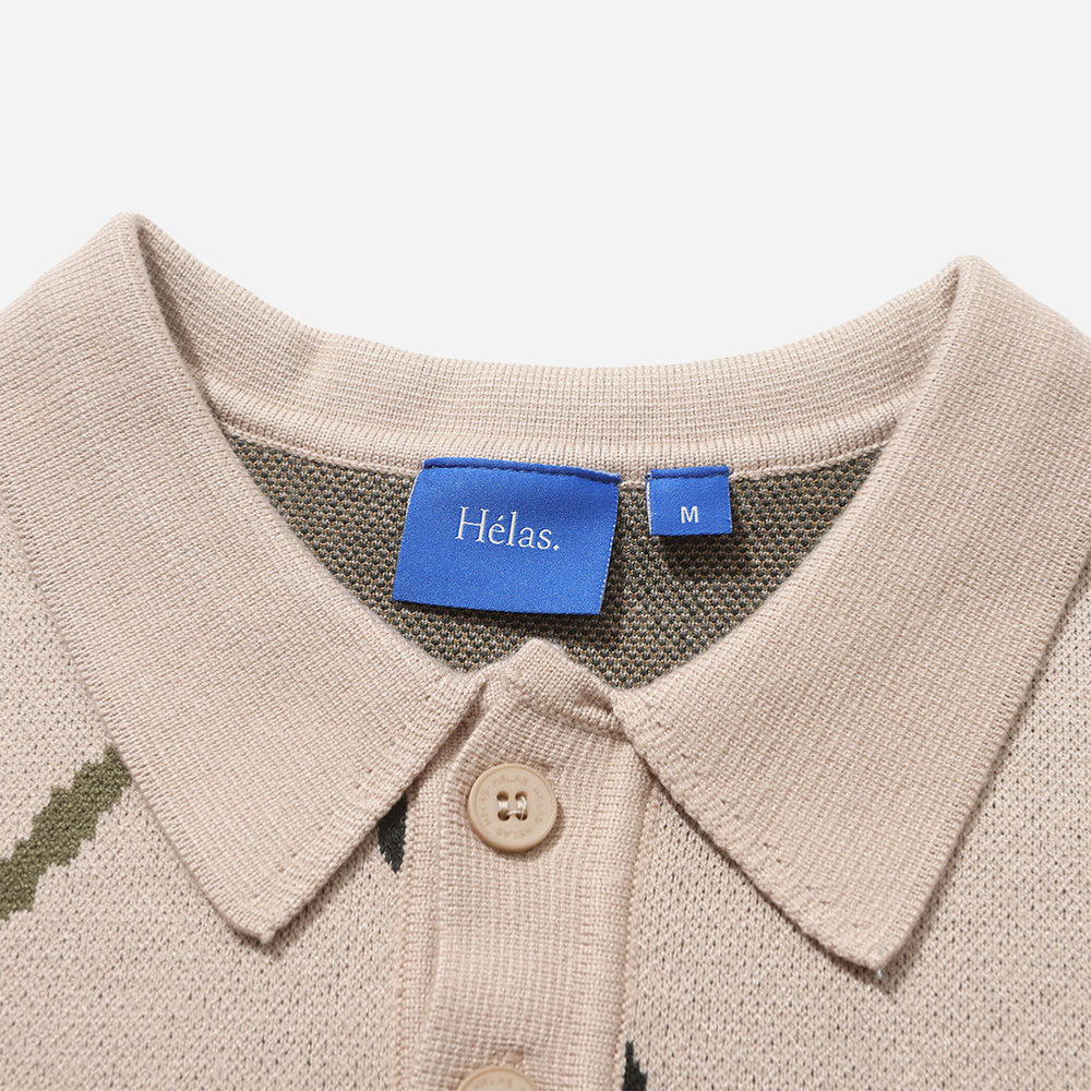 HELAS - POLO CLUB LS POLO KNIT - Off White