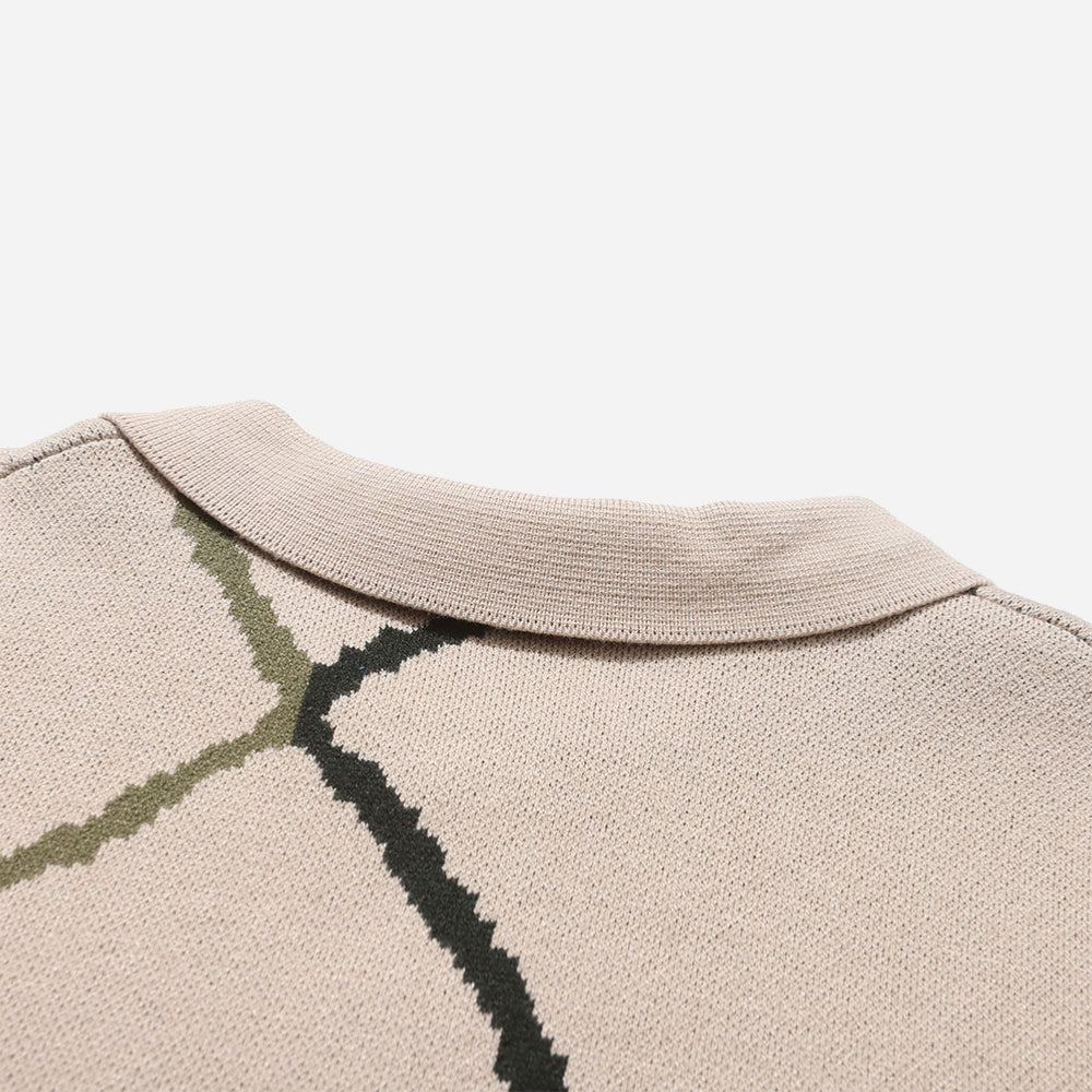 HELAS - POLO CLUB LS POLO KNIT - Off White