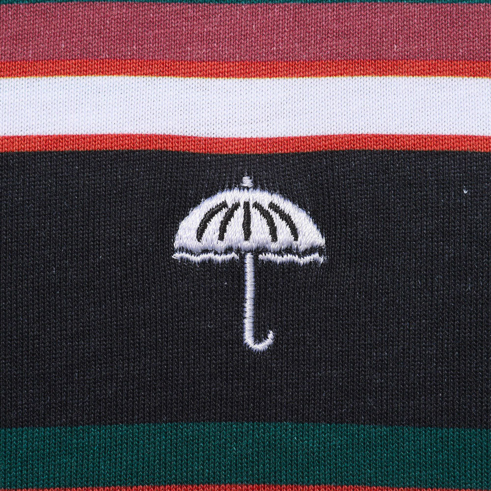 HELAS - RAYURES TEE - Green / Black