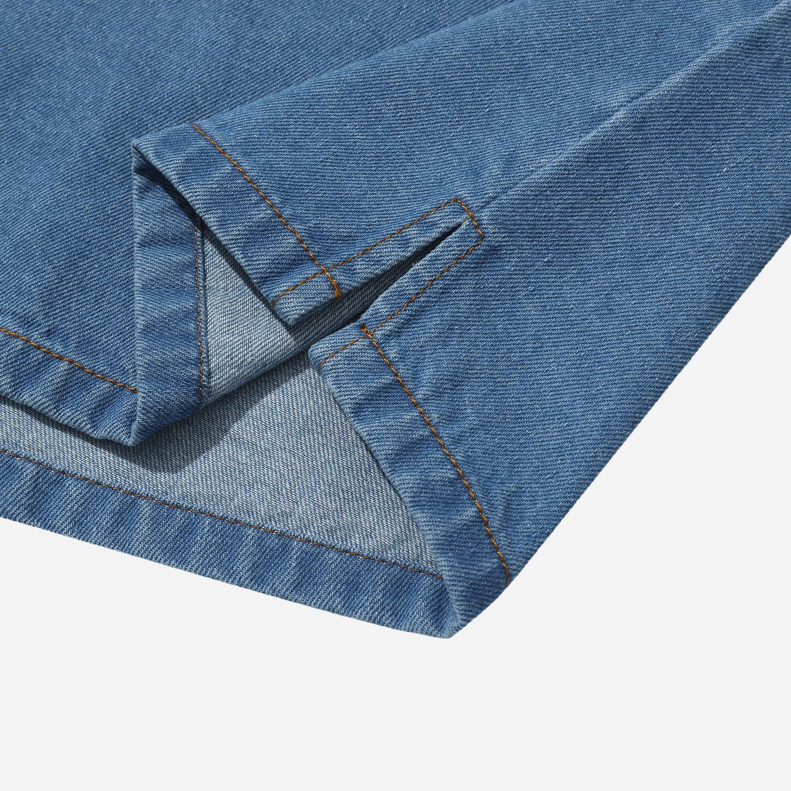 Hélas- Bad Washed Denim Shirt - Light Blue