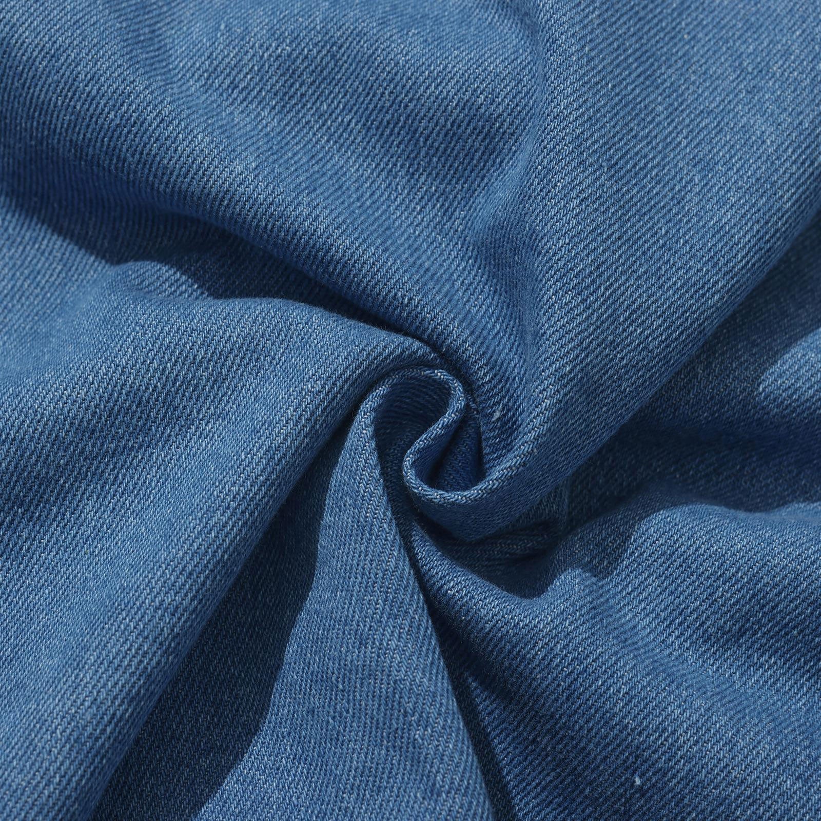 Hélas- Bad Washed Denim Shirt - Light Blue