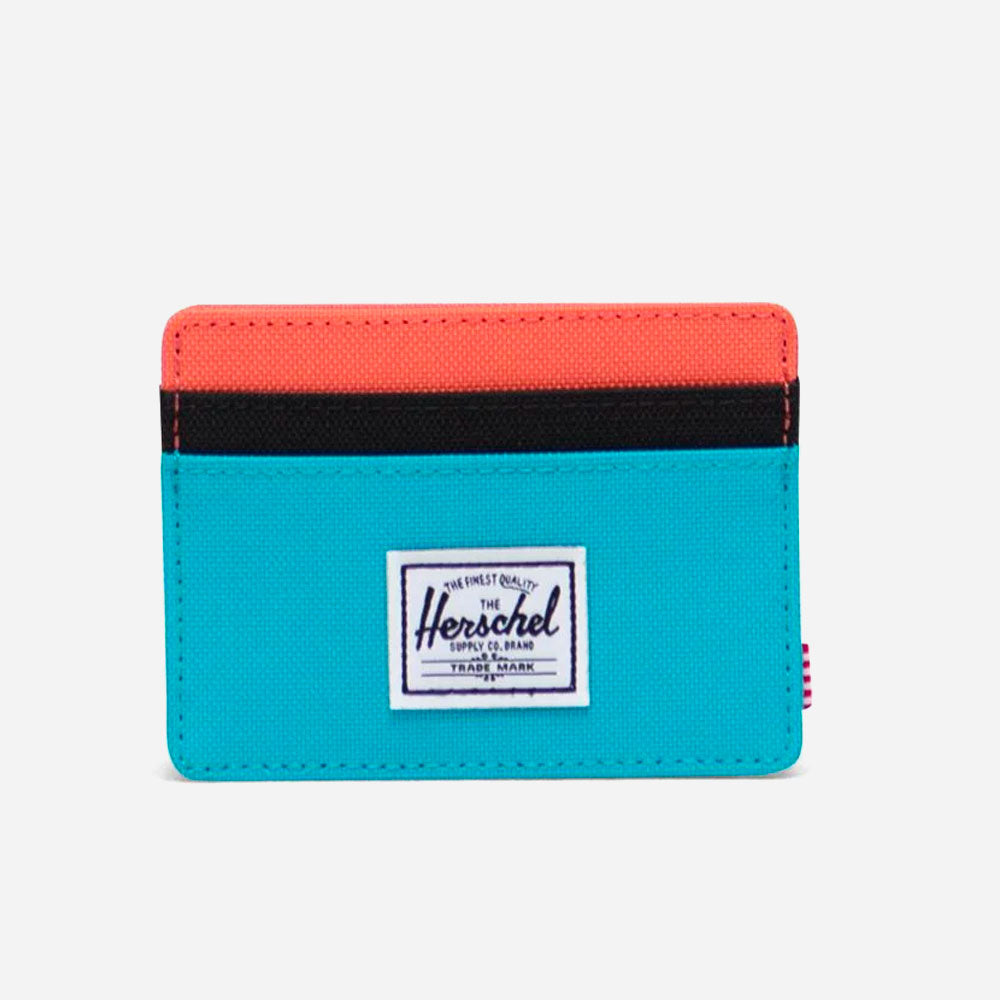 Herschel - Charlie + RFID - Blue Bird/Black Ripstop/Emberglow