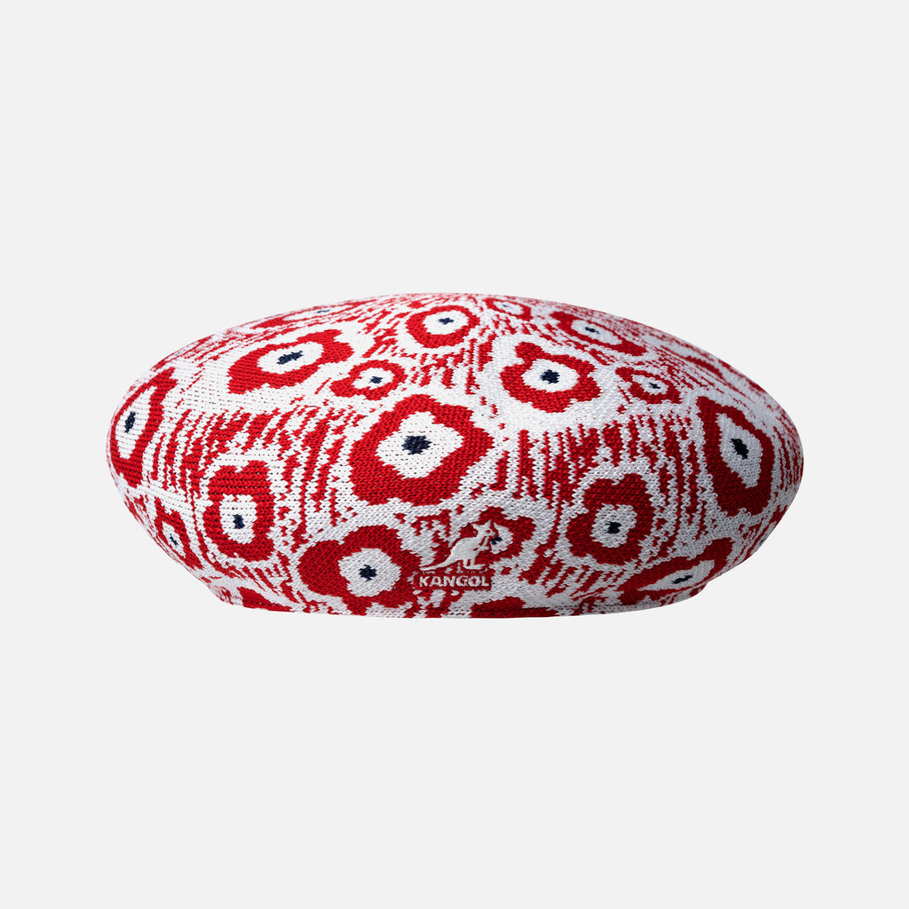 9163 Retro Flower Beret - Red/l Kangol - Retro Flower Beret - Red main image 2