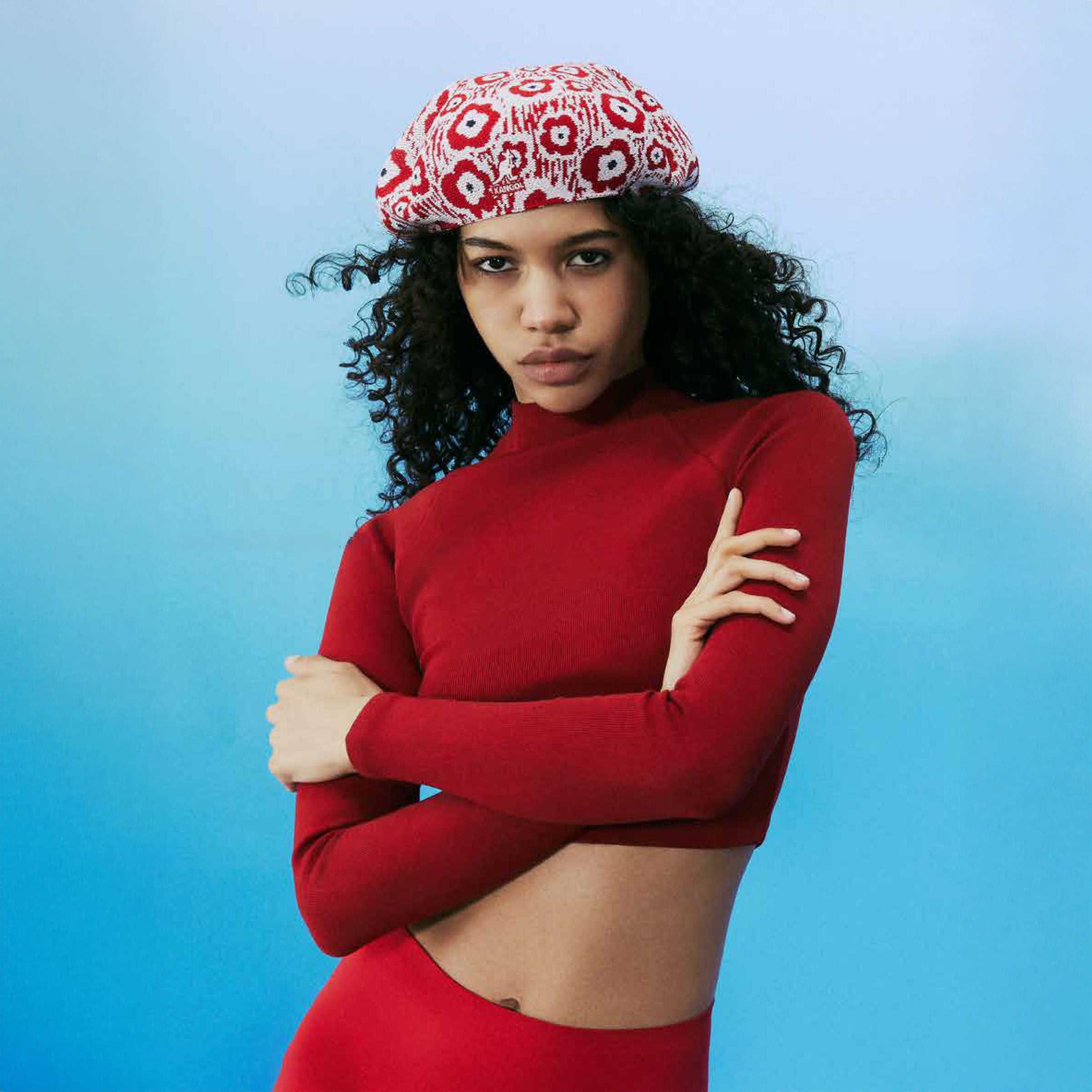 Kangol - Retro Flower Beret - Red