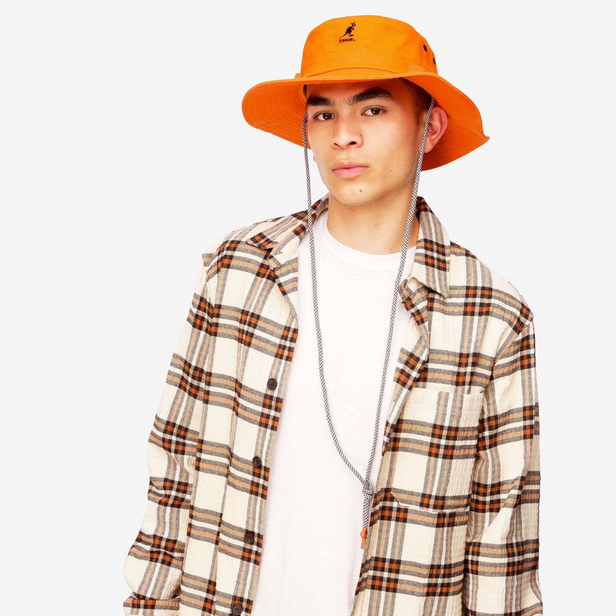 Kangol - Utility Cords Jungle Hat - Electric Kumquat