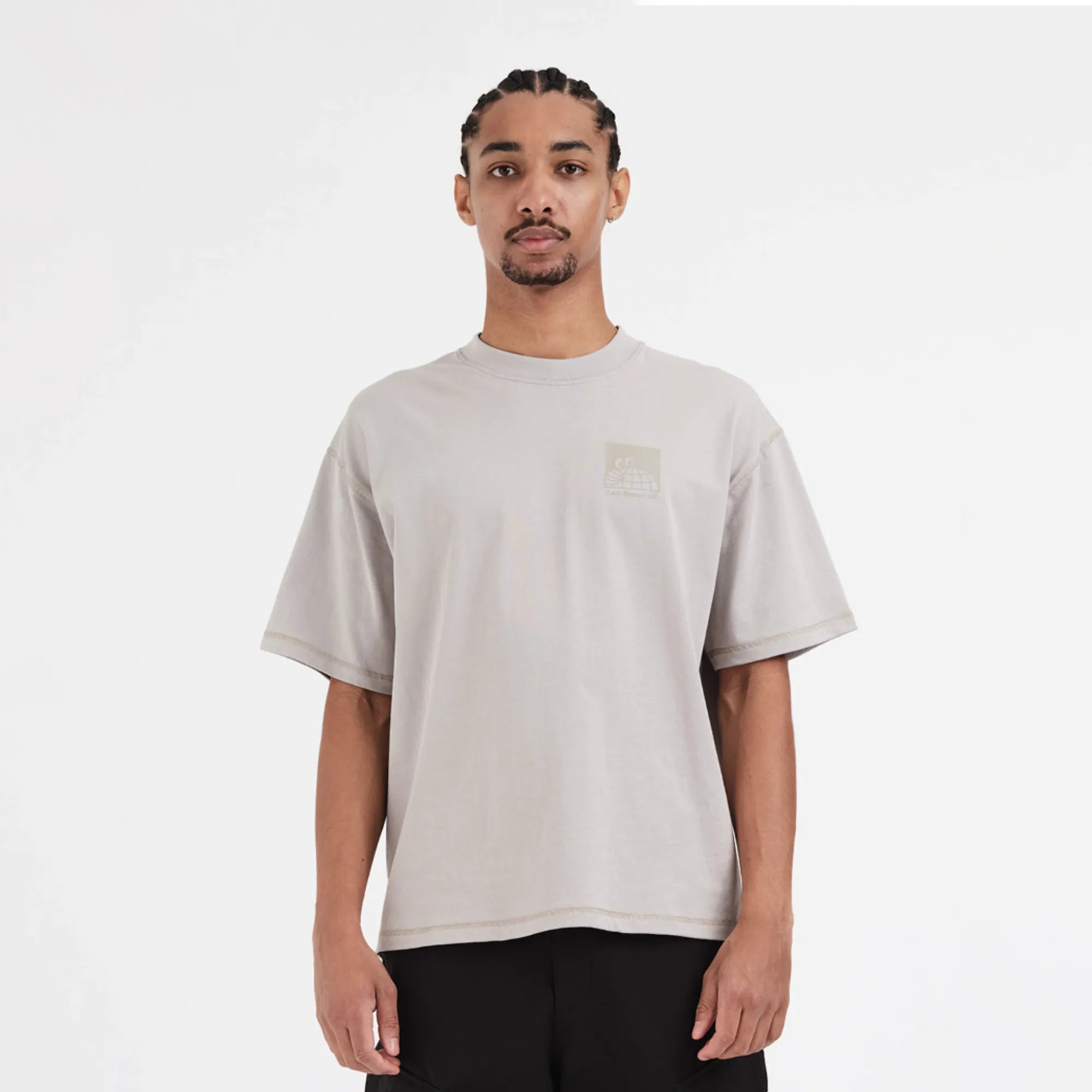 T-shirt Last Resort AB - Little AB Flatlock Warm Grey