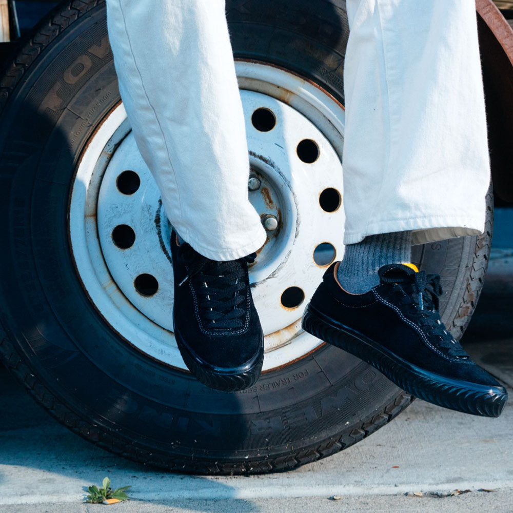 LAST RESORT AB x SPITFIRE - VM001 SUEDE LO - Black - Black