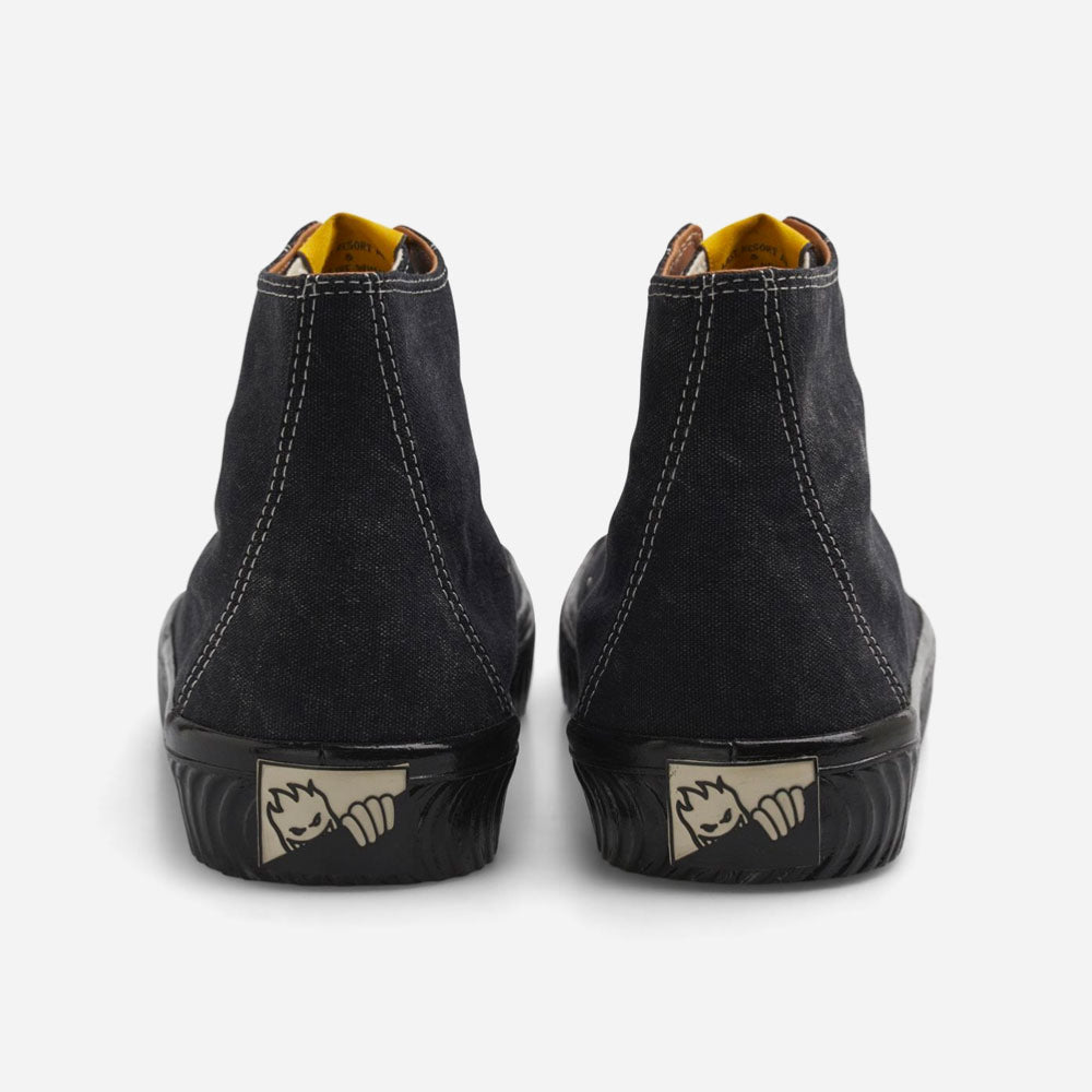 LAST RESORT AB x SPITFIRE - VM003 CANVAS HI - Washed Black - Black