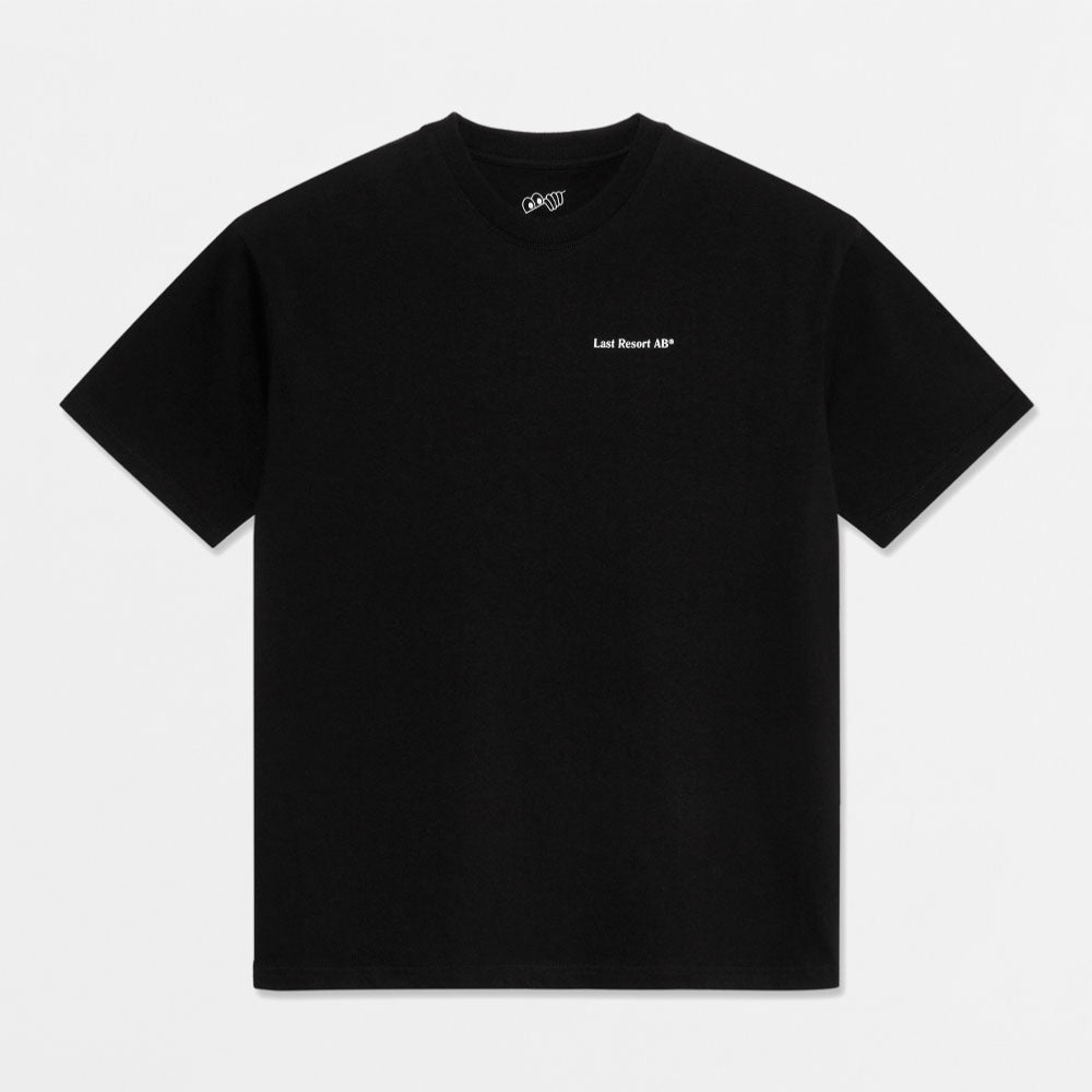 LAST RESORT AB - ATLAS MONOGRAM TEE - Black - White