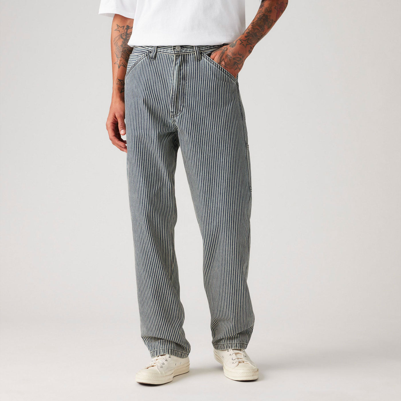 Levi's Workwear - 568™ Loose Straight Carpenter - Aged Rr Stripe Blue
