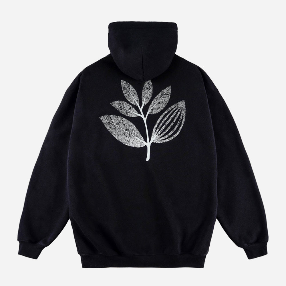 MAGENTA - BOTANIC HOODIE - BLACK