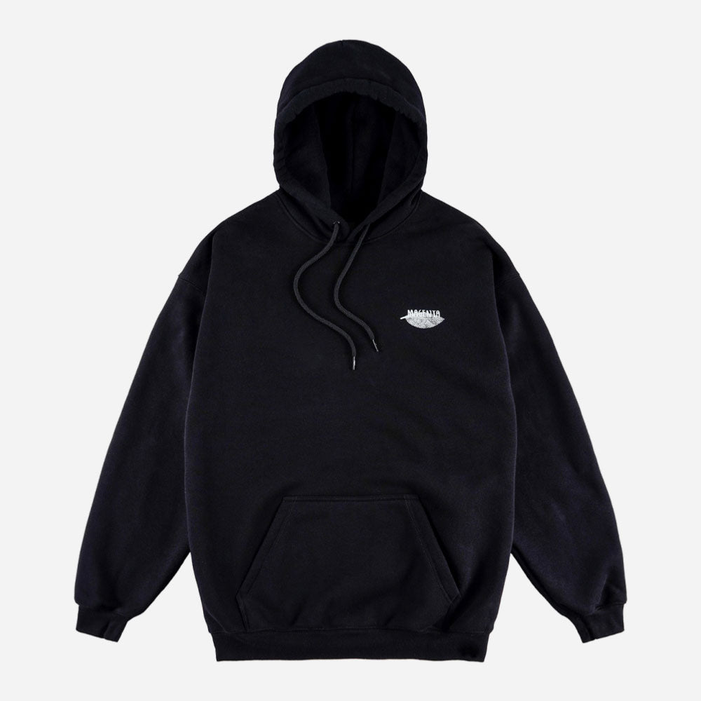 MAGENTA - BOTANIC HOODIE - BLACK