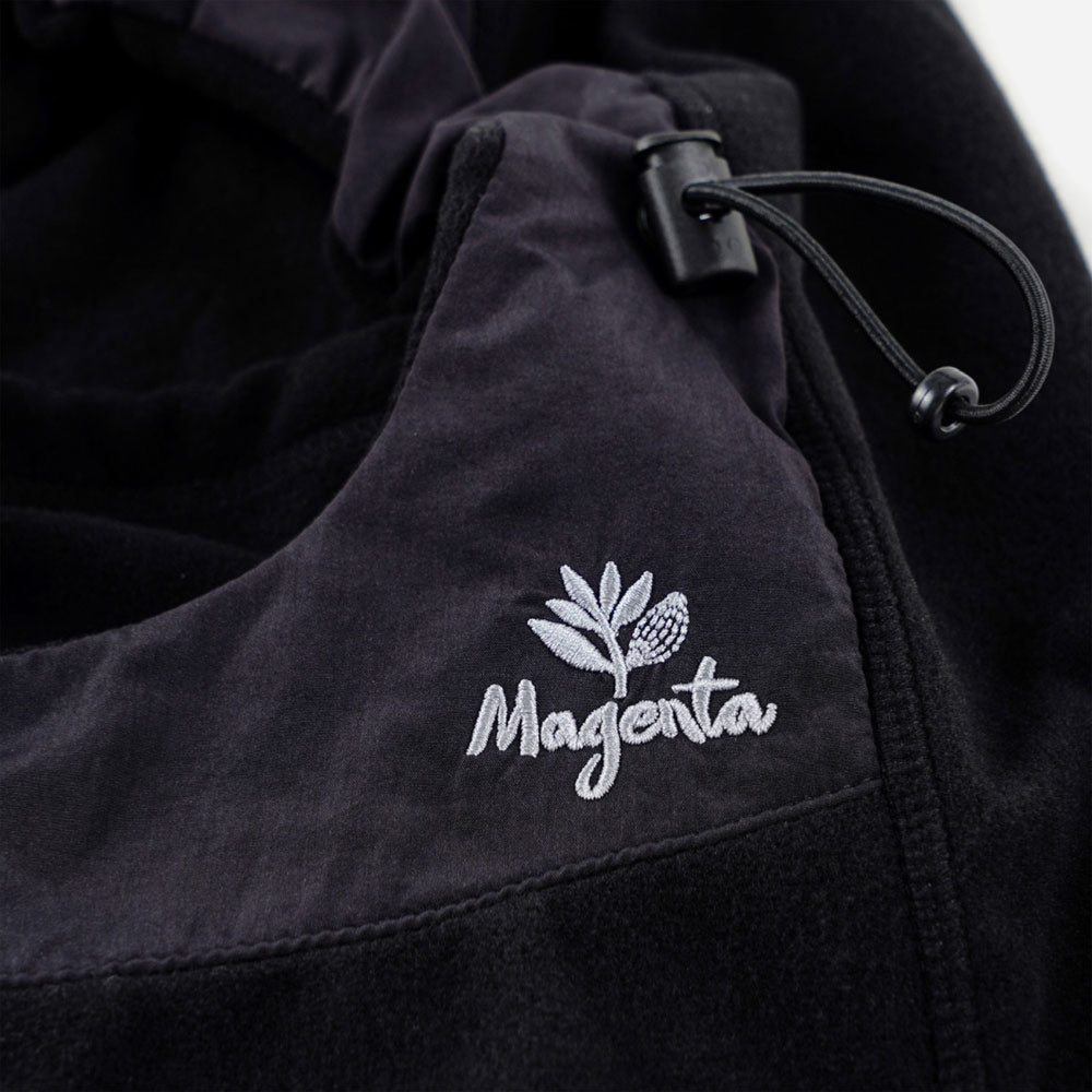 Magenta - Hold Up Fleece Mask - Black