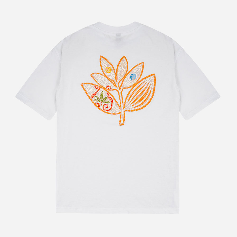 MAGENTA - MOSAIC TEE - White