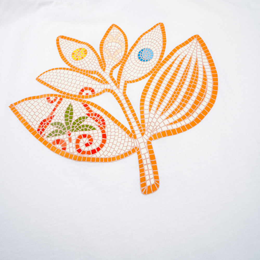 MAGENTA - MOSAIC TEE - White