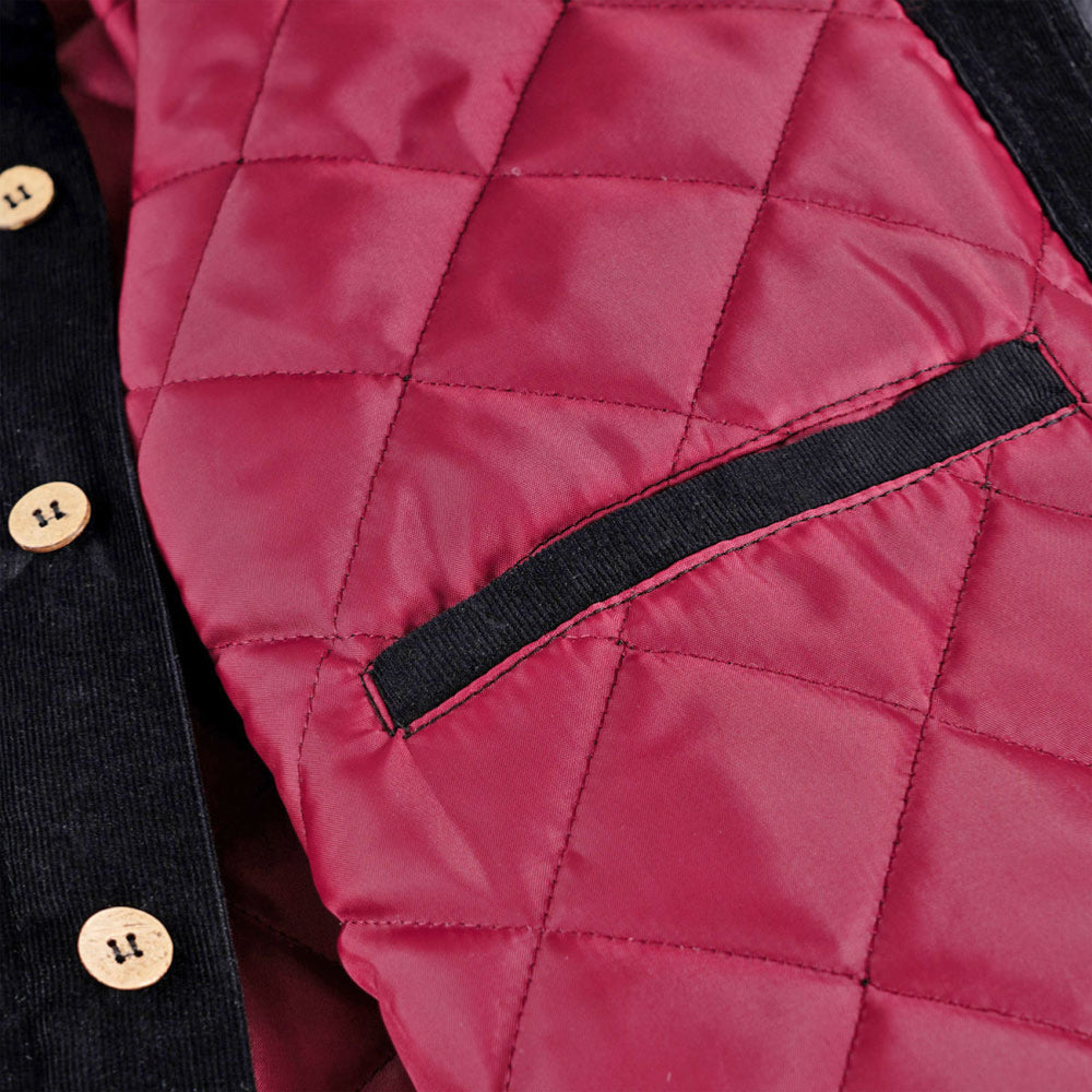 MAGENTA - ROVER CORD OVERSHIRT - Black