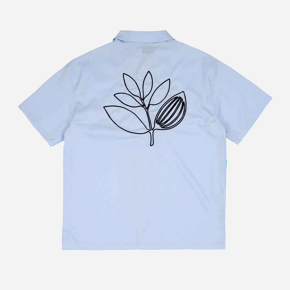 MAGENTA - BOWLING SHIRT - LIGHT BLUE