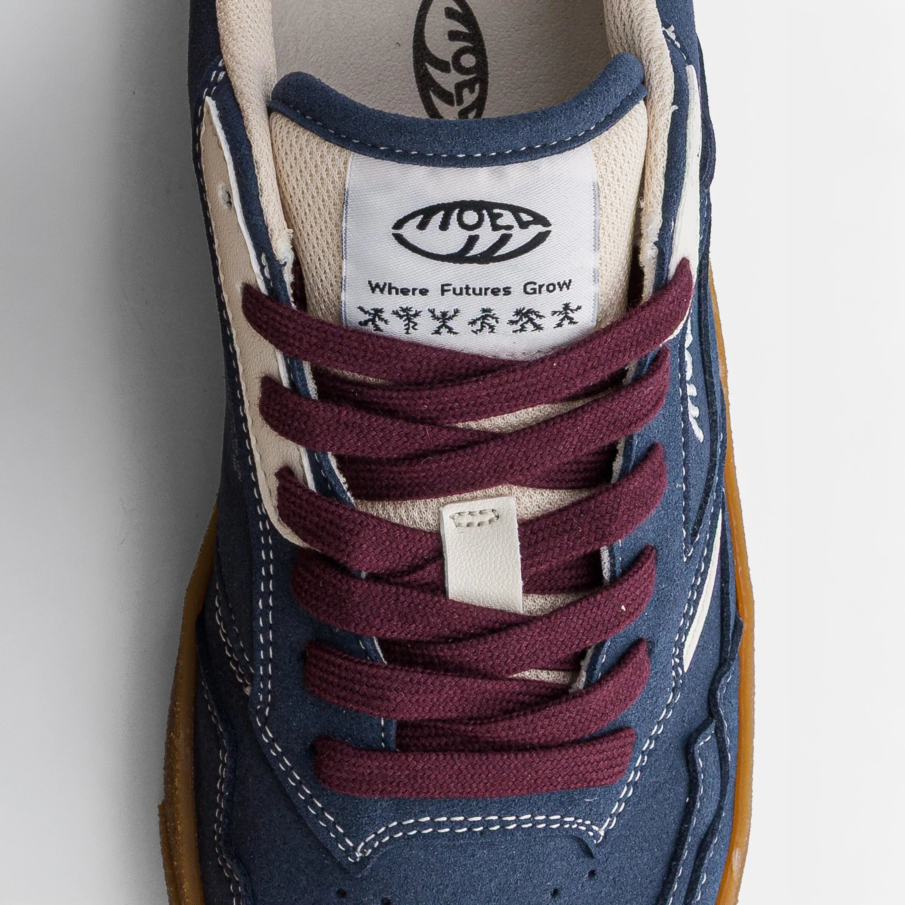 Baskets MoEa Origin Low Grapes Night Suede