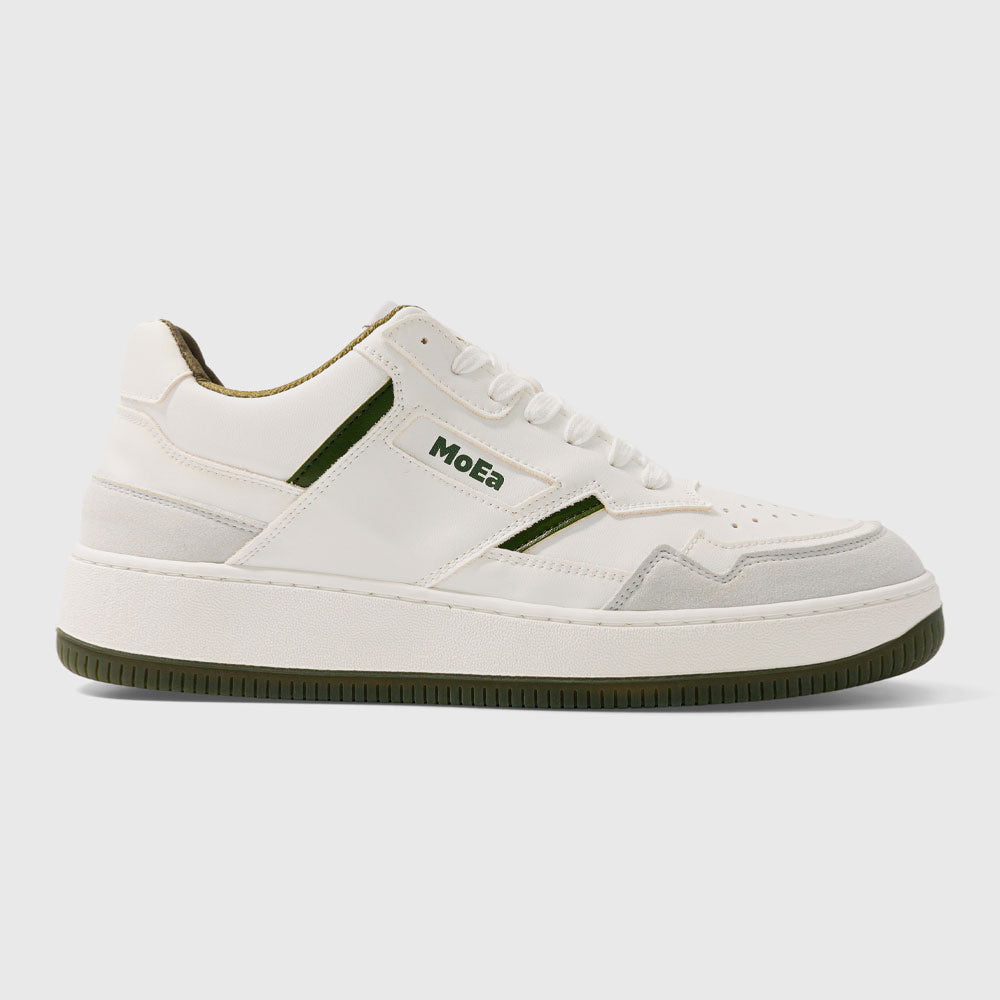 MoEA - GEN1 CACTUS - White & Green Suede