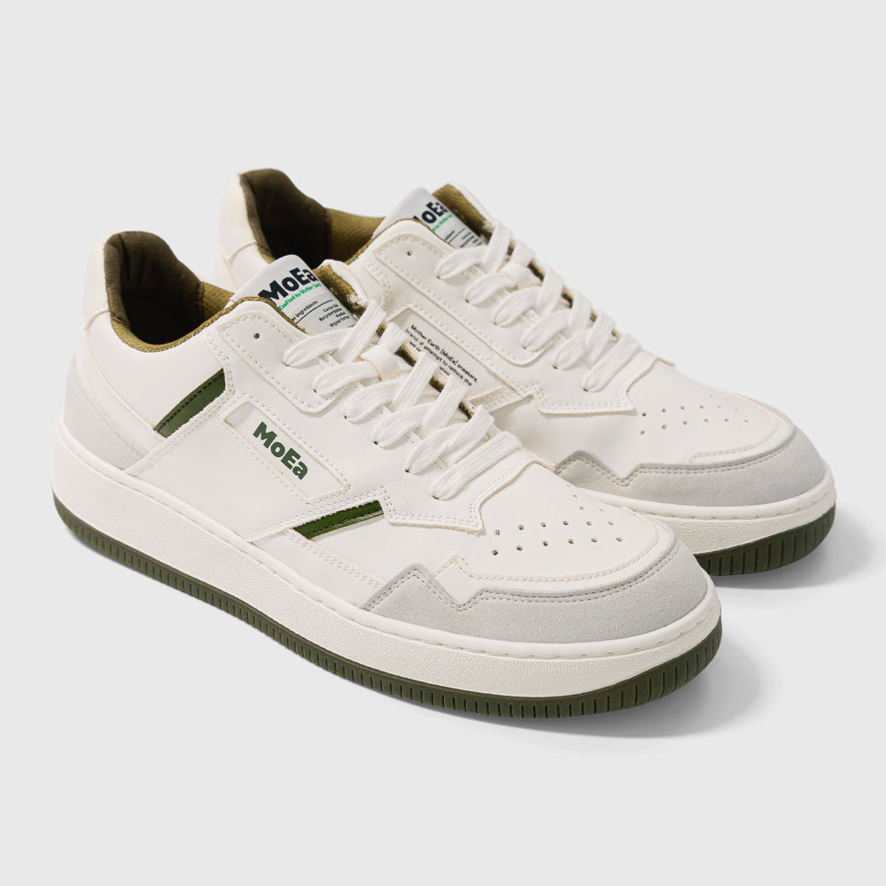 MoEA - GEN1 CACTUS - White & Green Suede