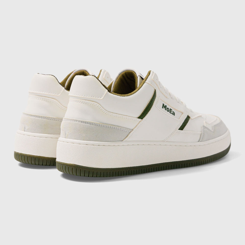 MoEA - GEN1 CACTUS - White & Green Suede