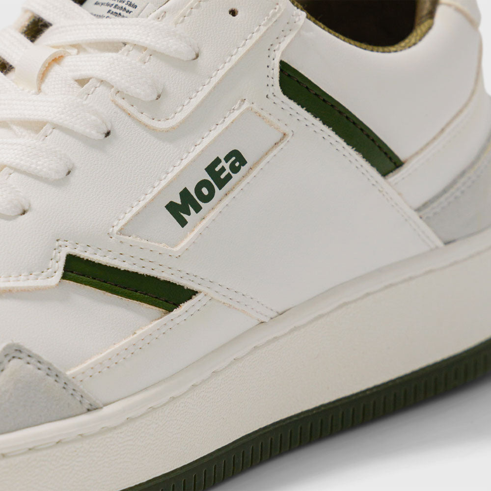 MoEA - GEN1 CACTUS - White & Green Suede